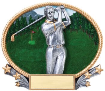 3D Oval -Golf Male