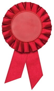 Rosette Pin Red 2" Holder