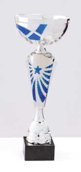 Silver/Blue Assembled Cup