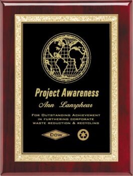 Roswood Piano Finish Plaque