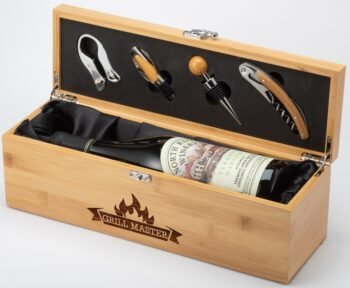Bamboo Wine Opener Set Wine Box