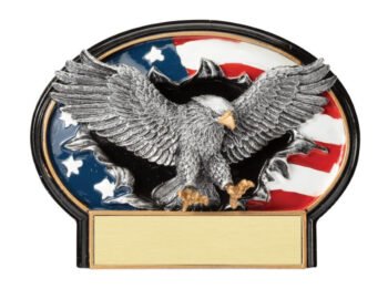 Full Color Sculpted Resin Plate - Eagle
