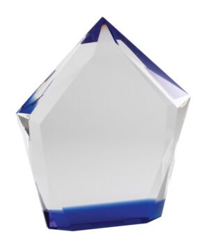 Optical Crystal Arrowhead - Blue