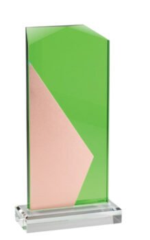 Optical Crystal Stand - Green and Silver