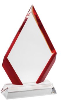 Optical Crystal Ruby Arrowhead