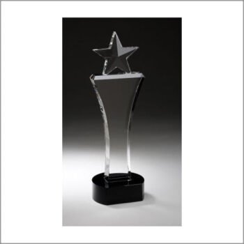 Beveled Star Tower Black Base