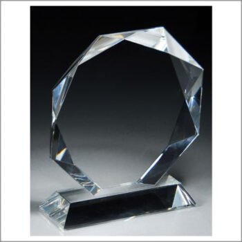 Crystal Octagon With Jewel Edge
