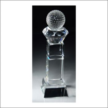 Crystal Golf Ball With Slant Base