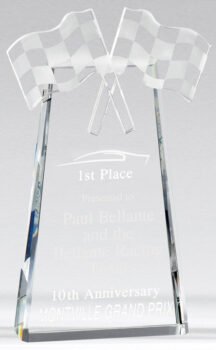 Checkered Flay Crystal Award