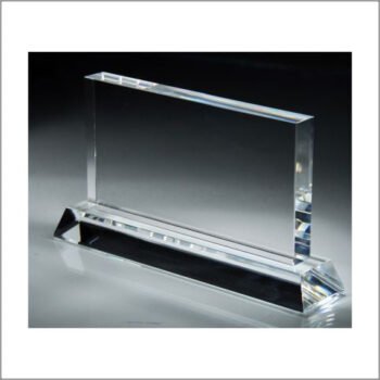 Crystal Rectangle With Base