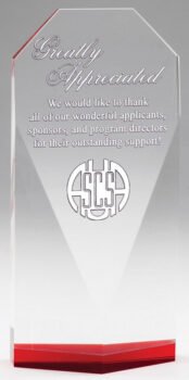 Elegant Diamond Crystal With Red Reflective Bottom