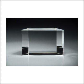 Bevel Back Crystal Award- Large