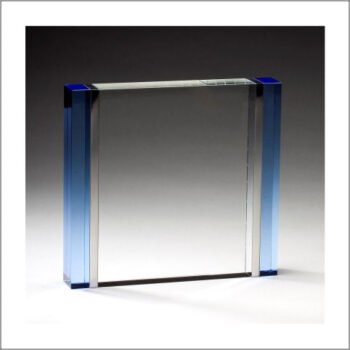 Rectangle With  Blue Side Panels