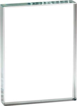 Clear Glass Rectangle Award