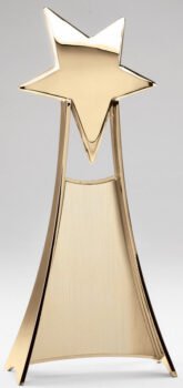 Free Standing  Gold Star Award