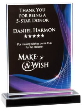 Elegant Blue/Purple Acrylic Award
