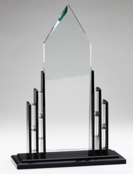 Crystal Clear Award On Black Base