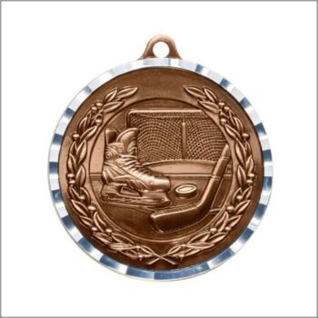 Diamond Cut Medal - Hockey