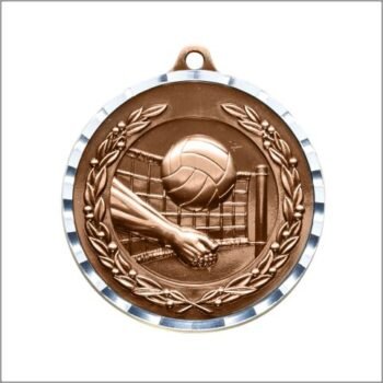 Diamond Cut Medal - Volleyball