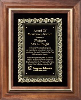 Solid American Walnut Plaque