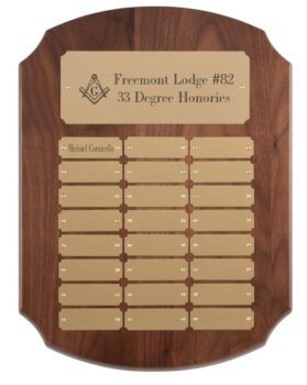 Genuine Wallnut Perpetual Plaques