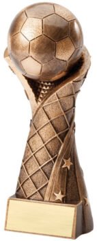 Soccer Ball on Net Resin Award