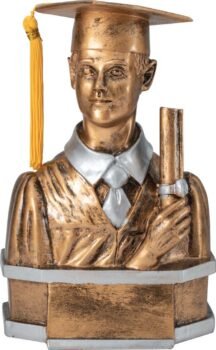 Graduation Resin Bust - Male