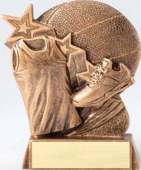 Sculpted Resin Hype Theme Star Sports Award - Basketball