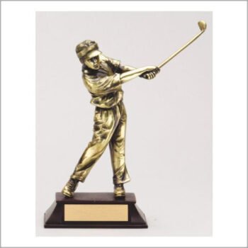 Golf, Female Metallic Figure